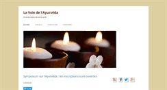 Desktop Screenshot of la-voie-de-l-ayurveda.com